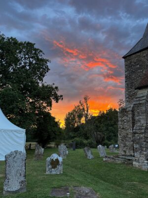 Sunset in Peasmarsh